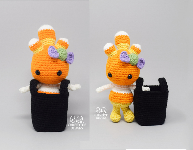 Candy Corn Cactus  Doll