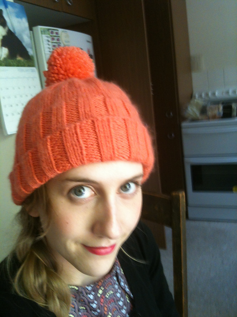 Simple knit beanie