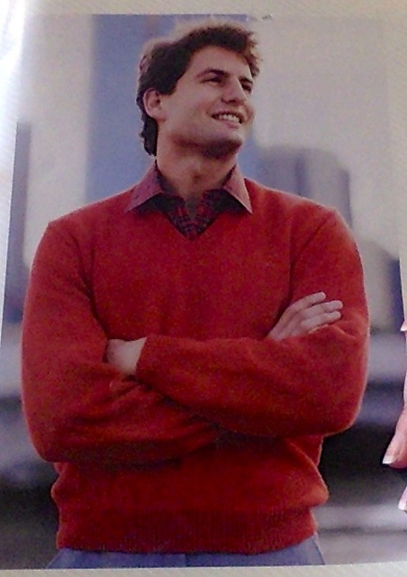 Man's Jumper with Set-in Sleeves, "V" or Round Neck or Polo Collar