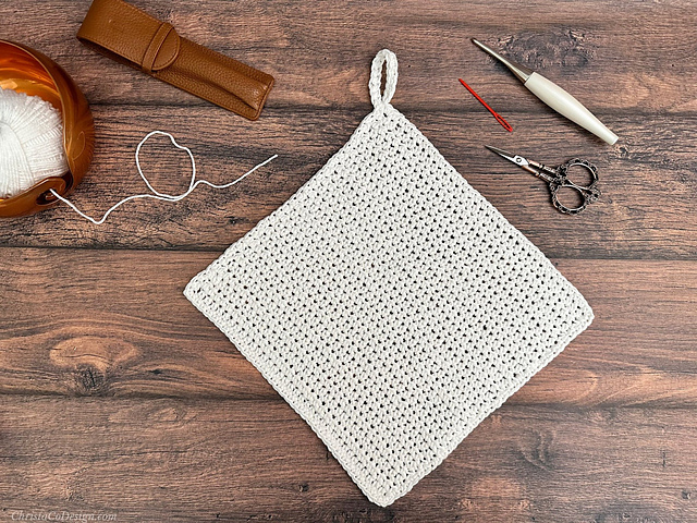 Half Double Crochet Dishcloth