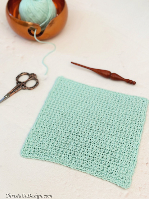 Simple Single Crochet Dishcloth