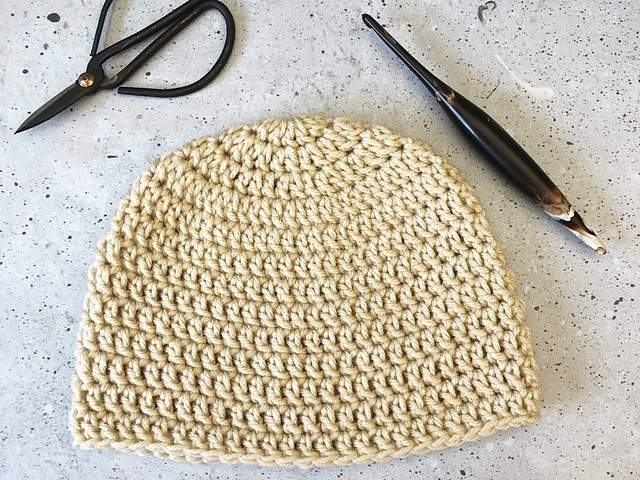 Ravelry: Basic Double Crochet Beanie pattern by Crystal Marin