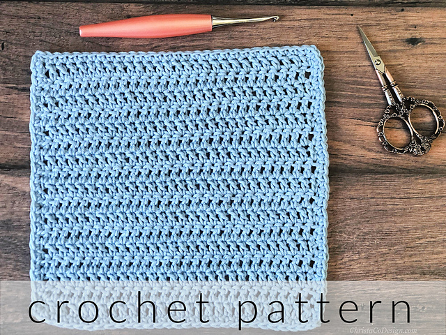 Double Crochet Dishcloth