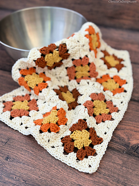Warm Citrus Dishcloth