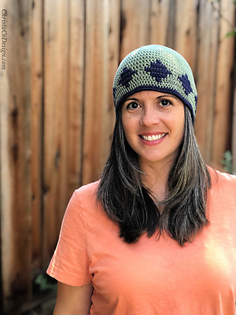 Summer Diamonds Crochet Hat