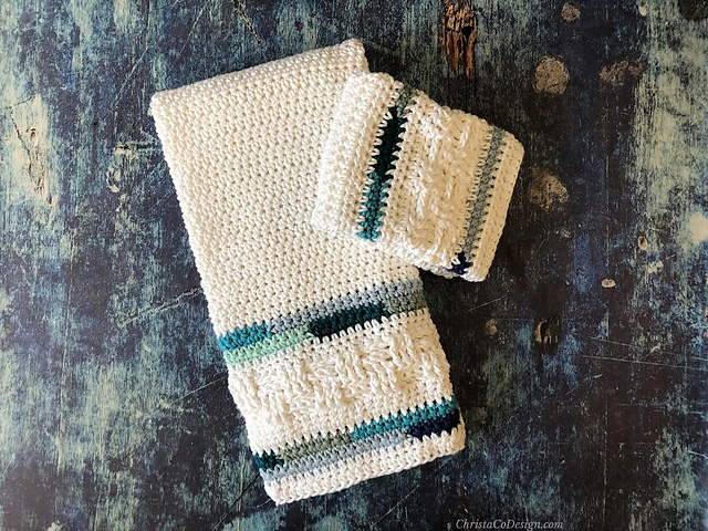 Sea Glass Towel + Washcloth