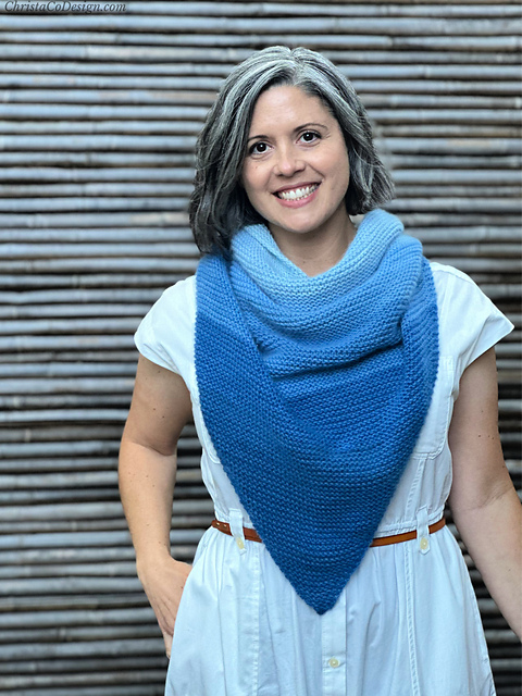 Ombre Triangle Shawl on Ravelry