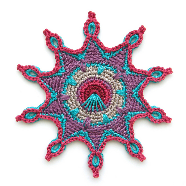Ravelry: Coaster or Motif Estella pattern by Christa Veenstra