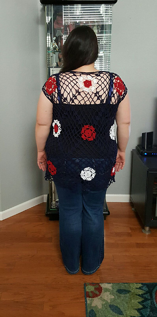 Summer Cardigan With Granny Squares