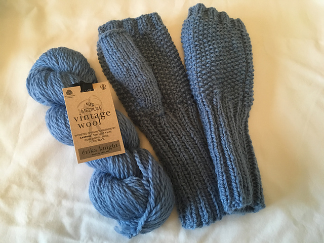 Moss Stitch Mittens