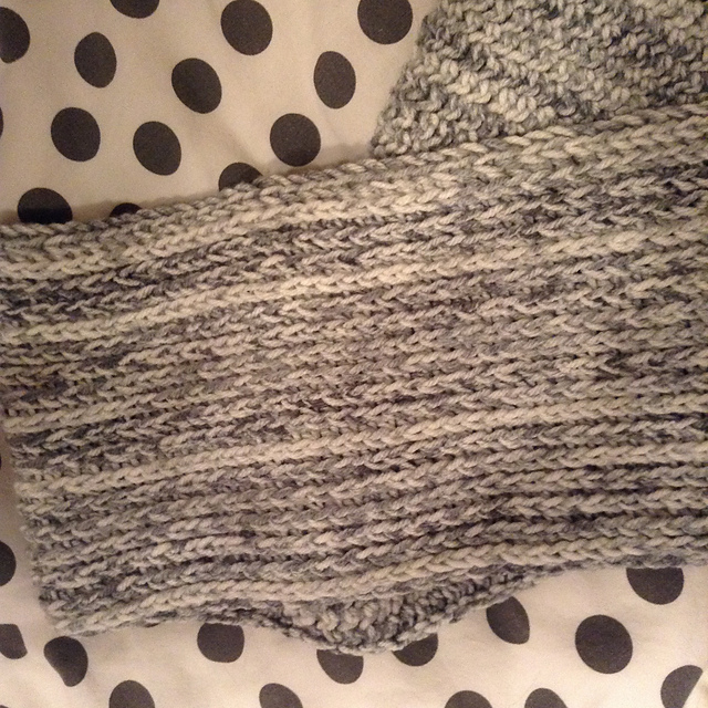 Faux-Knit Infinity Scarf