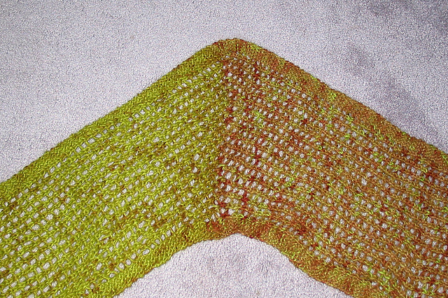 Chenille Diagonal Lace Scarf