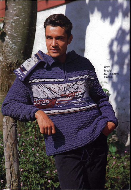 6023 Men's jacket with ship
