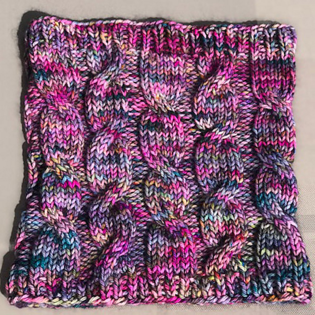 Bulky and Mohair Cabled Cowl