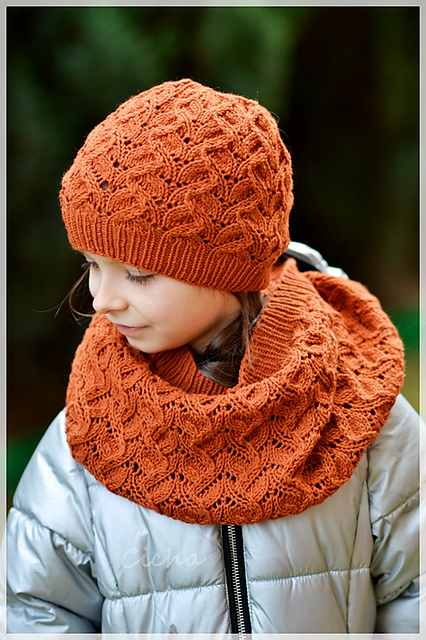 Copper Gazania Infinity Scarf