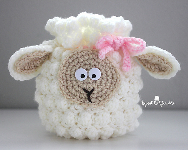 Fluffy Sheep Drawstring Bag
