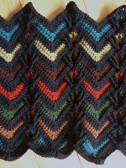 #95 Long Stitch Ripple