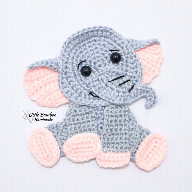 ravelry-elephant-applique-pattern-by-little-bamboo-handmade for Free Printable Elephant Applique Pattern Ravelry: Elephant Applique pattern by Little Bamboo Handmade for Free Printable Elephant Applique Pattern