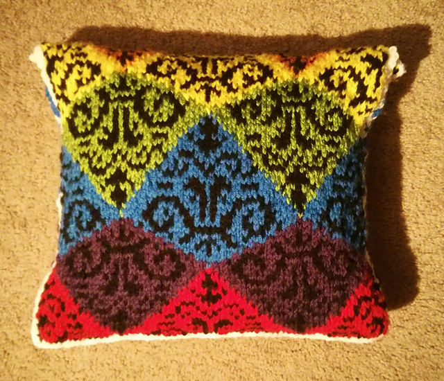 Rainbow Damask Pillowcase