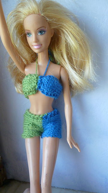 #0906 Lilac/Green Bikini