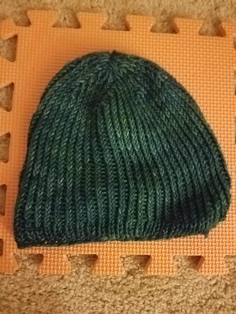 Braided Rib Blues Beanie