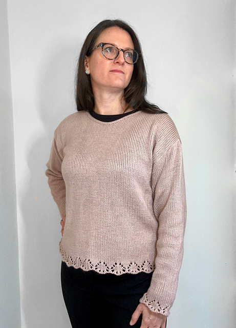 Machine Knit Winter in the City Sweater