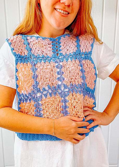 Granny Square Slipover Vest