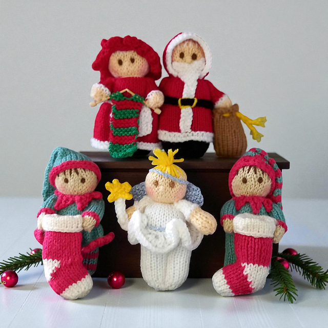 Christmas bitsy doll set