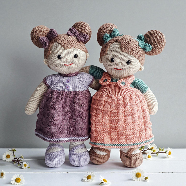 Ravelry: Lilly and May dolls pattern by Claire Fairall Designs