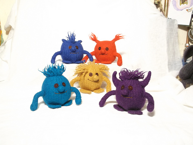 Hairy Hugster Felt Monsters