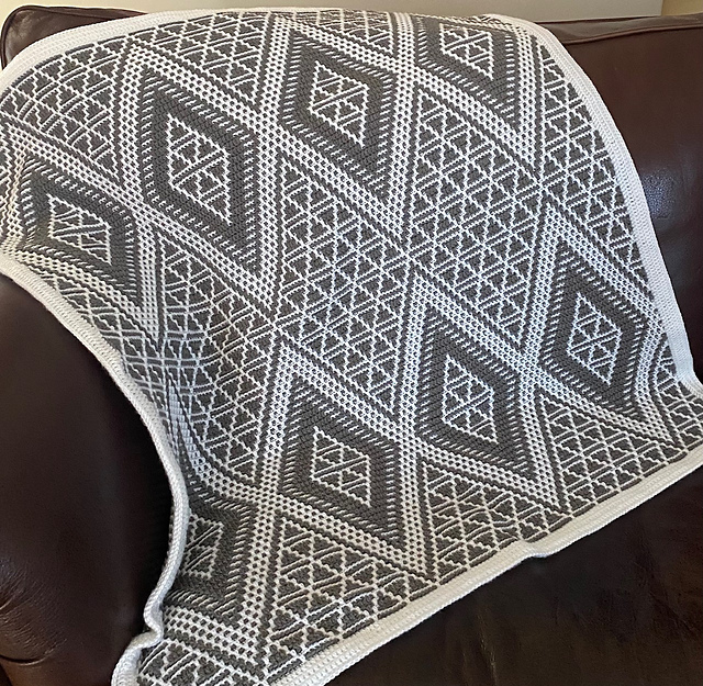 My Crown Jewel Mosaic Afghan