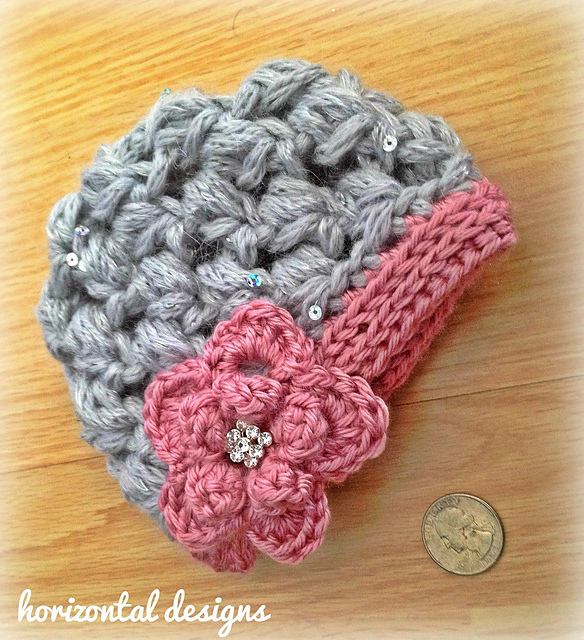 Winter Princess Baby Hat