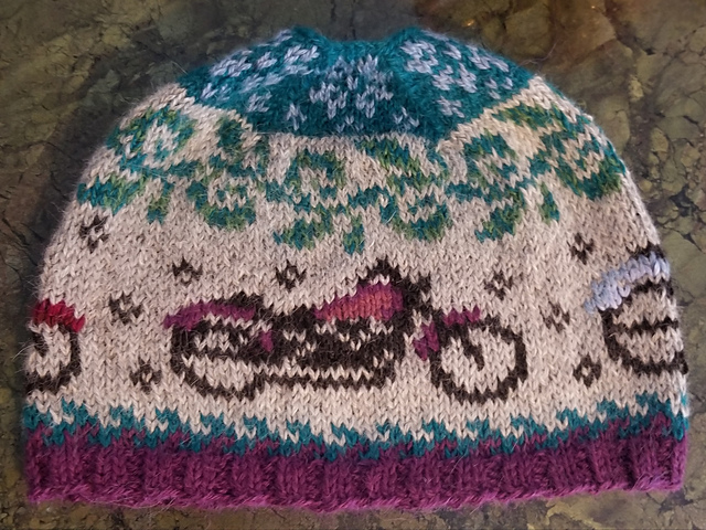 Motorcycle beanie hat