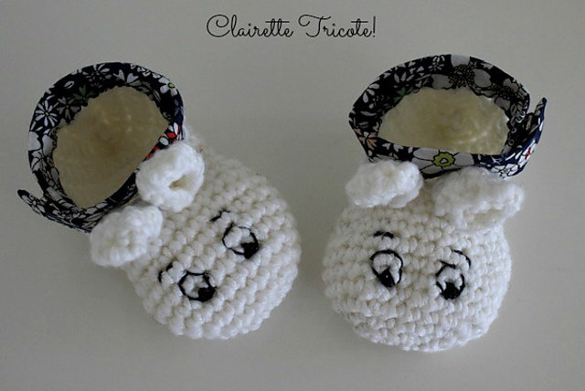 Chaussons de bébé moomin/ Moomin baby booties