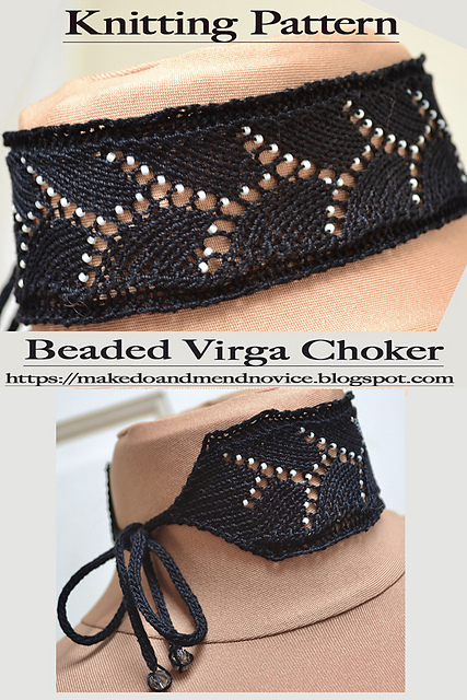 Beaded Virga Lace Choker