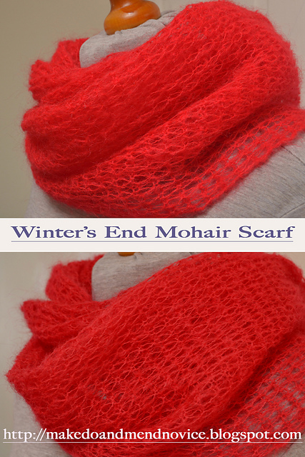 Winter's End Mohair Scarf