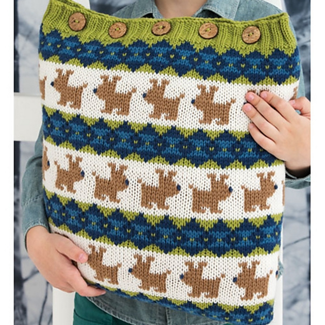 #27 Fair Isle Dog Pillow