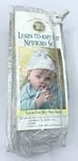 Newborn Learn-to-knit Kit: Hat and Booties