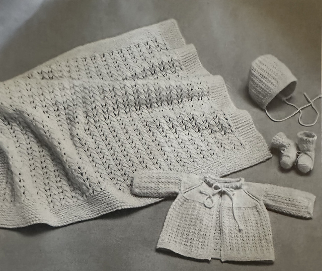 Knitted Layette Afghan