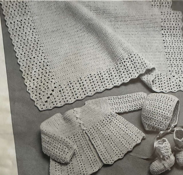 Crocheted Layette Afghan