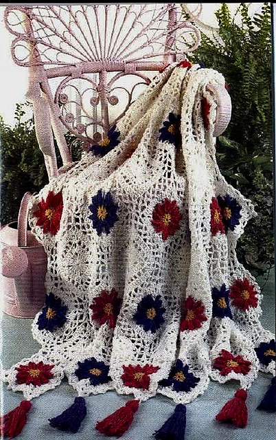 Painted Daisy Afghan
