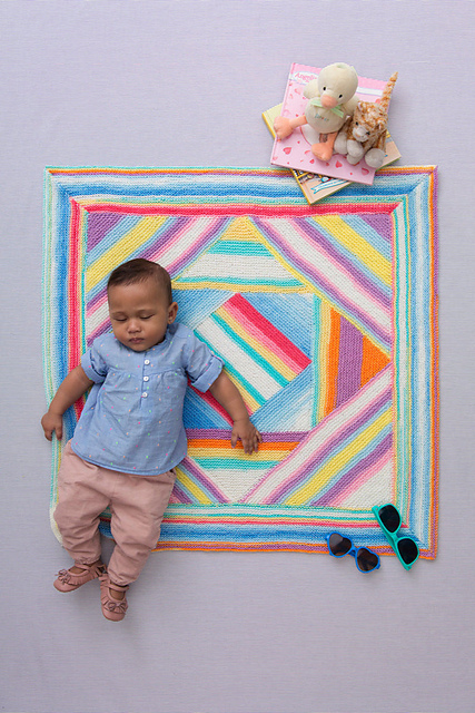 Garter Stitch Baby Afghan