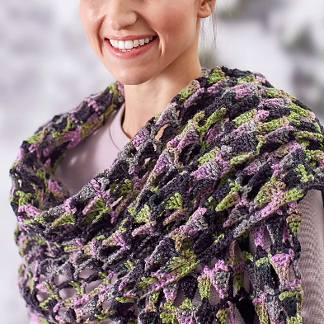 Arrow Stitch Shawl