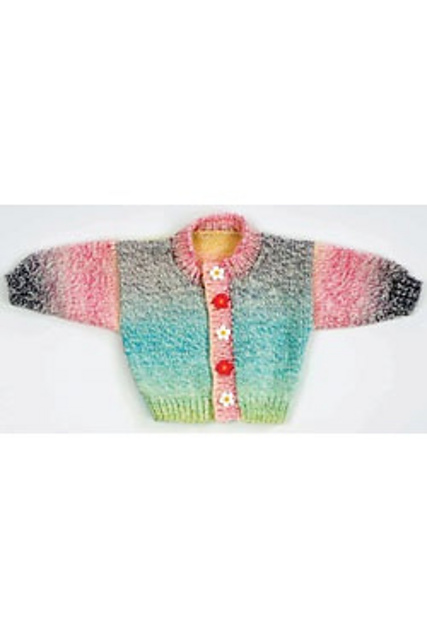 F168 Encore Worsted 2 Ball Baby Sweater