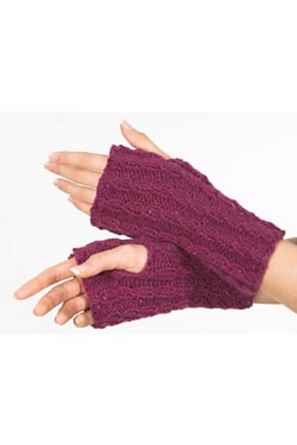 F180 Royal Cashmere Fingerless Gloves