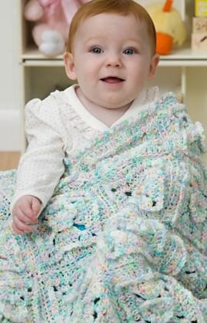 Posey Squares Baby Blanket