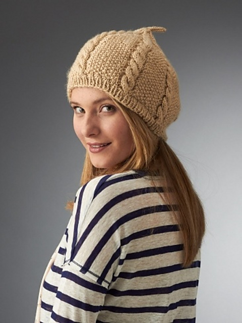 Cabled Beret