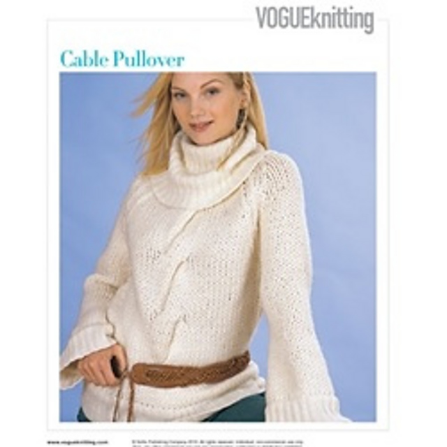 #25 White Out cable Pullover