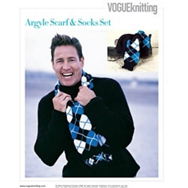 #37 Men's Argyle Scarf & Sock Set