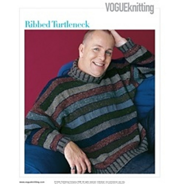 #12 Striped Mock Turtleneck